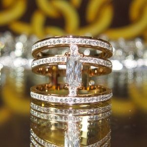 14kt Gold Dipped Swarovski Statement Ring